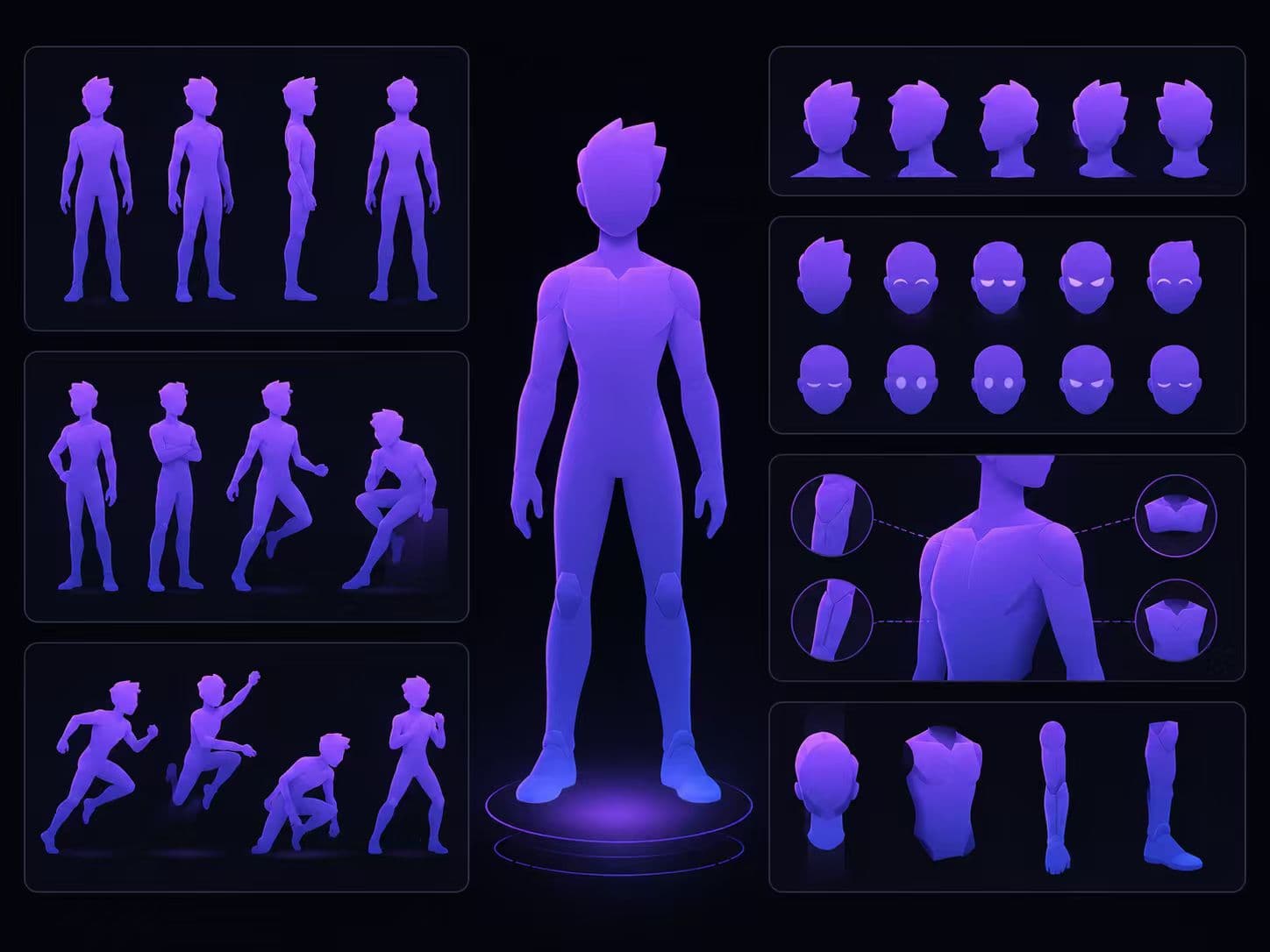 Generate a professional character sheet in one click